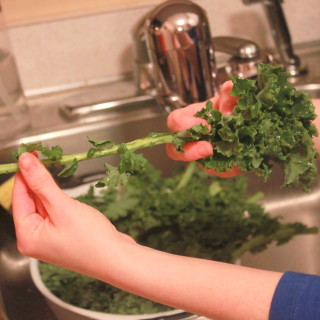 How to Clean and Separate Kale