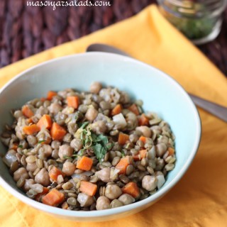 Lentil Chickpea Salad