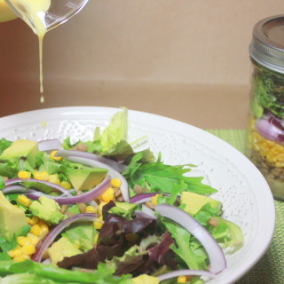 Lentil, Corn & Avocado Salad