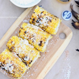Charred Corn with Spicy Cotija Cheese